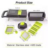 15 in 1 Multifunctional Handheld Onion Cutter Fruits Slicer Potatoes Press Peeler Manual Vegetable Chopper Garlic Crusher
