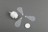 Socket Mini Ceiling Fan with Light,2-in-1 LED Bulb Fan with 3 Blades