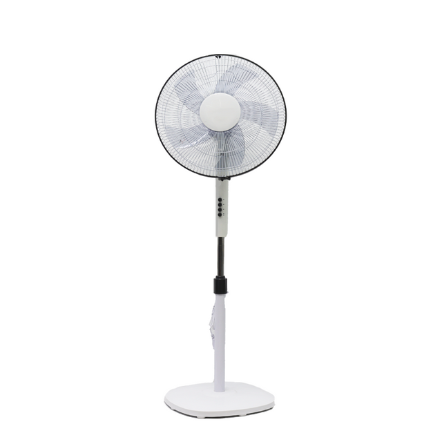 16 Inch Black And White Color Korea Market Thin Body Stand Fan