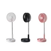 Customize Manufacture Mini Portable, High Speed Usb Rechargeable Telescopic Foldable Electric Pedestal Stand Fan Retractable Fan