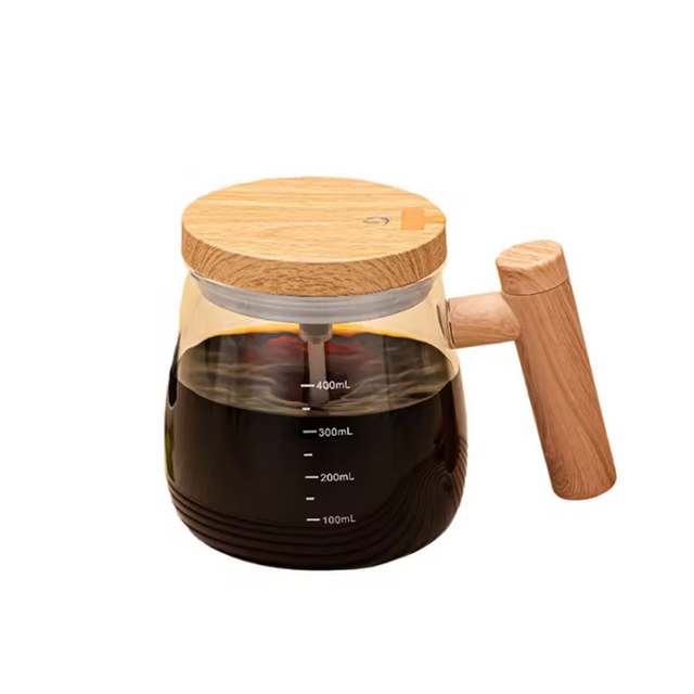 Hot Sale Glass Portable Self Stirring Cup with Mixer Full Electric Cup with Lazy Automatic Mixer Cup