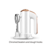 2024 Household Dough Portable With 168mm Holder Hook Beater 5 Speed Control Electric Cake Hand Mixer Home Appliances