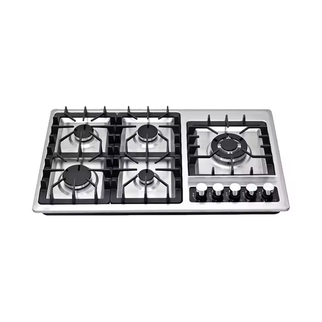 Factory Direct Manufacturer Wholesale Price Home Kitchen Gas Stove 5 Burner Stainless Steel Gas Cooktop