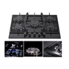 Hot Sale China Factory Best Price Tempered Glass Or Stainless Steel Top Five Sabaf Burner Gas Stove/gas Cooker/gas Hob Kitchen Appliances