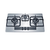Factory High Quality New Model Iron 3 Burner Sabaf Stove Stainless Steel Gas Hob