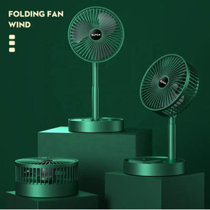 Telescopic Folding USB Rechargeable Fan,Portable Adjustable Desk Fan with 3 Wind Speeds,180° Foldable&Extendable Personal Cooling Fan for Home,Office&Outdoor