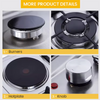 China Wholesale Low Price 5 Plate Stainless Steel Brass Stove Gas Cooketop Gas Stove Kitchen Appliances