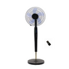 16 Inch High Quality Plastic Black Color Stand Fan Round Base Pedestal Fan With Remote Control