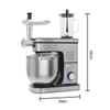 Planetary Electric Home Kitchen Cake Bread Dough stand mixer comes with three mixing accessories