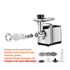 Electric Meat Grinders Stainless steel Body Food Grinder Household Kitchen Appliance 