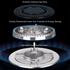 Smart Design 5 Burner Gas Cooker with Safety DeviceTempered Glass Built in Gas Stove 