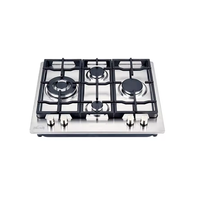 Customized OEM&ODM Cooktops Good Quality Gas Cooker Silver And Black Stainless Steel Built in Gas Stove