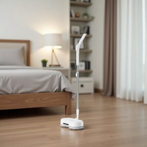 Cordless Electric Mop with Water Spray, Self-Propelled Floor Cleaner with Dual-Side Rotating Heads for Hardwood & Tile