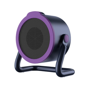 Purple Mini Ceramic Space Heater,650W Portable Electric Heater with Overheat Protection for Desk&bedroom
