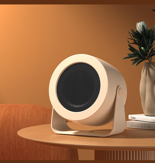 Portable Ceramic Space Heater,1200W Mini Electric Heater with Tip-over Protection for Desk&bedroom