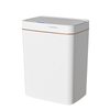 smart sensor trash can,white body gray rim automatic touchless garbage bin,slim rectangle waste bin for bathroom kitchen bedroom office