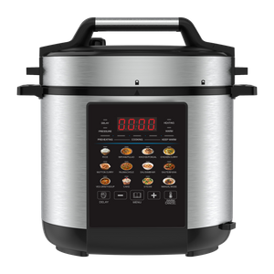 Stainless Steel Digital Electric Pressure Cooker,multi-functional Programmable Pressure Rice Cooker with 12 Preset Menus,household Multicooker for India Cuisine Soup Cake Steam