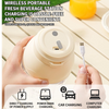 Portable Electrixc Juicer Blender Cup,38-blade Stainless Steel Rechargeable Fruit Mixer with Dual Lids,crushable Ice Mini Juicing Bottle for Outdoor Travel