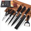 6-piece Non-stick Kitchen Knife Set with Shears&peeler