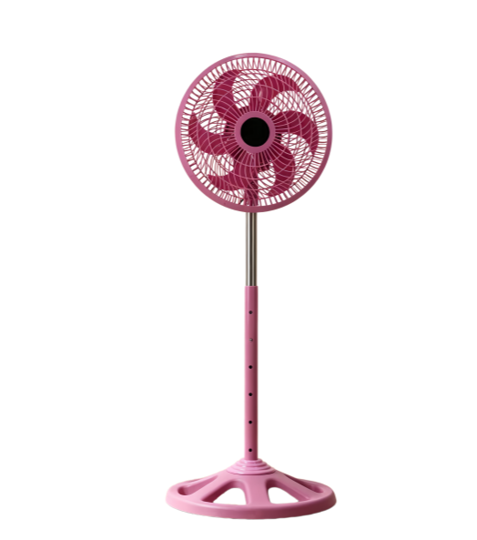 Adjustable Height Standing Fan,Portable Floor Fan WITH 6 Blades for Home,Office&Outdoor Ese