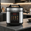 Stainless Steel Digital Electric Pressure Cooker,multi-functional Programmable Pressure Rice Cooker with 12 Preset Menus,household Multicooker for India Cuisine Soup Cake Steam