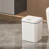 Vertical Slim Automatic Infrared Sensor Trash Can,touch-free Soft Close Odor-lock Waste Bin with Dual Control Mode for Kitchen,bathroom,office
