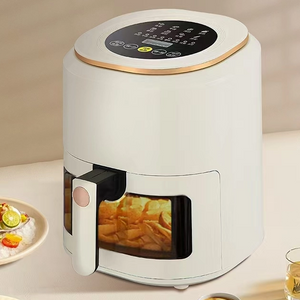 4-6L Visual Air Fryer,smart Touchscreen Oil-free with Veiwing Window for Healthy Cooking