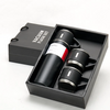 Stainless Steel Vacuum Flask Set with 2 Cups,Double Wall Insulated Thermos Bottle for Hot&Cold Drinks,Travel&Gift Set