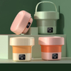 Foldable Portable Mini Washing Machine,USB Pliug-in Small Collapsible Laundry Washer with Timing Function,multi-color Travel Underwear Sock Washing Machine 