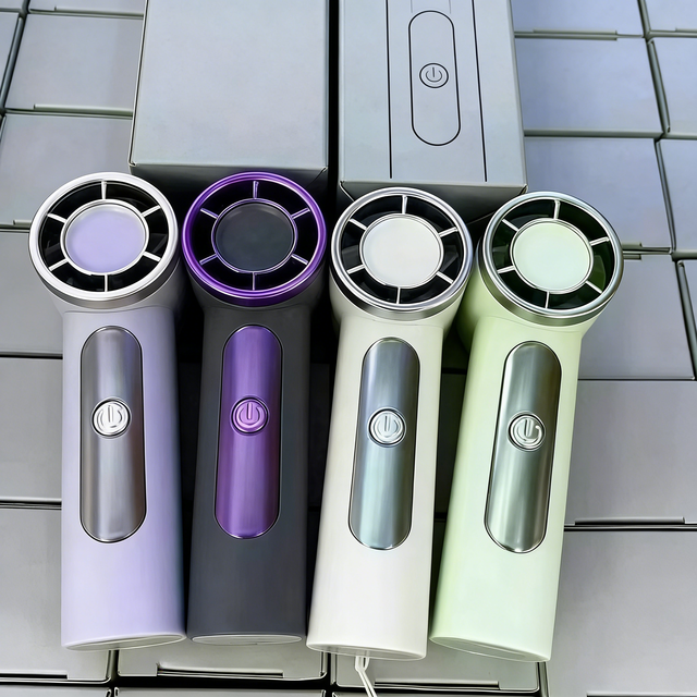 Turbo Handheld Cooling Fan,portable Rechargeable Mini Fan 