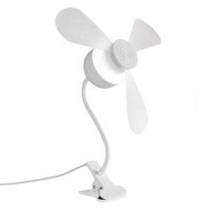 Clip-on Mini Desk Fan,3-blade Portable USB Fan with Adjustable Neck&on/off Switch for Ben,office&stroller