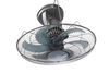 14/16/18 Inch Ceiling-mounted Industrial Fan,360° Swivel Orbit Fan,high Speed Air Circulation Fan for Warehouse,workshop,classroom