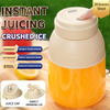 Portable Electrixc Juicer Blender Cup,38-blade Stainless Steel Rechargeable Fruit Mixer with Dual Lids,crushable Ice Mini Juicing Bottle for Outdoor Travel