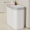 Press Top Rectangular Trash Can,slim Narrow Gap Garbage Bin with Split Lid,order Sealed PP Waste Bin for Bathroom,kitchen