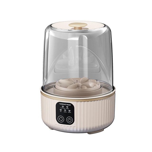 Wireless Mini Turbine Washing Machine,Portable USB Rechargeable Underware Socks Washer 
